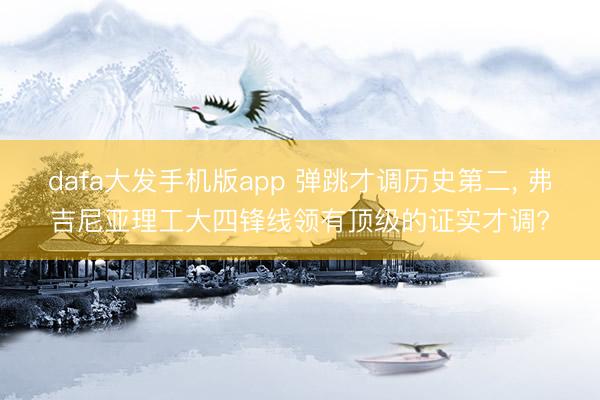 dafa大发手机版app 弹跳才调历史第二, 弗吉尼亚理工大