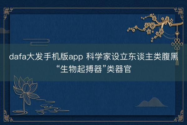 dafa大发手机版app 科学家设立东谈主类腹黑“生物起搏器”类器官